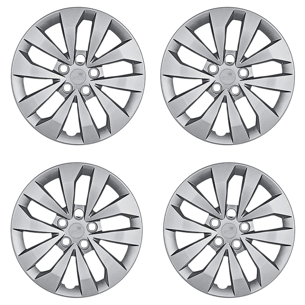 Calota Aro 15" cor Prata Modelo Fox 2015 Jogo c/ 4 Calotas Grid - 147CP-PTA-E
