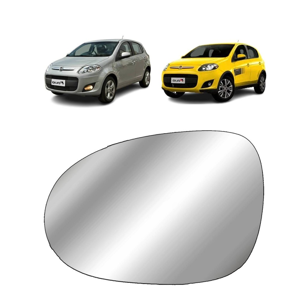 REFIL ESPELHO DO RETROVISOR FIAT PALIO NOVO 2012 A 2018 FIAT GRAND SIENA 2015 A 2022 LADO ESQUERDO