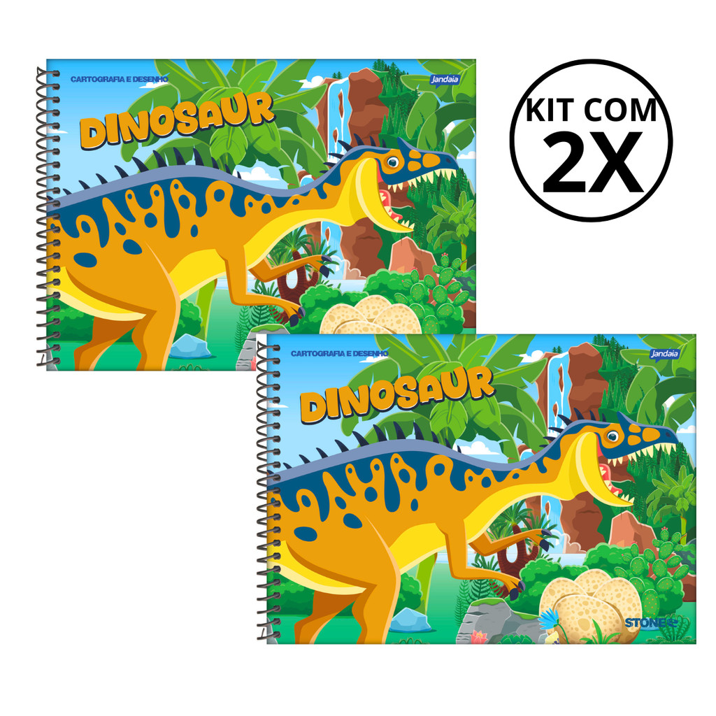 Kit com 2 Cadernos De Desenho 80 Folhas Stone - JANDAIA em Oferta na Shopee