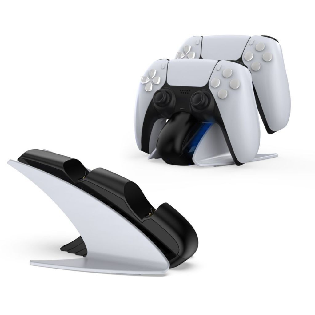 Dock Station Carregador Duplo para Controle PS5 Com Luz LED Dobe