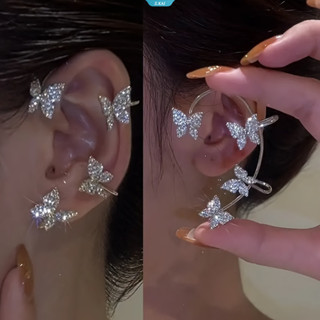 2 Pçs/Set Borboleta Brincos Punhos De Orelha Alpinista Envoltório Em Torno Para Mulheres Fada Direita Esquerda Sem Pierc em Oferta na Shopee