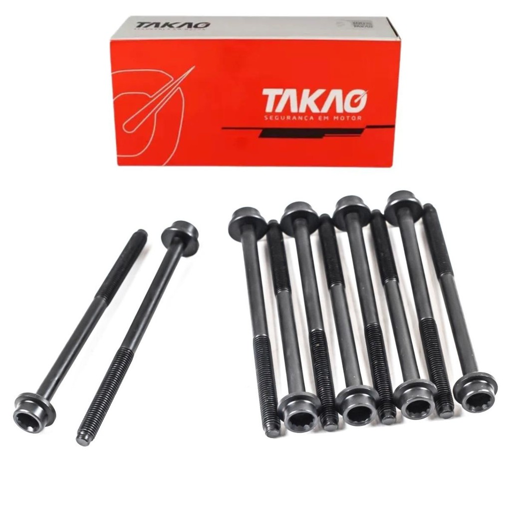 Parafuso Cabeçote (Jg) Gol 1.0 8V 2002 A 2007 / Fox 1.0 8V 2002 A 2007 / Gol 1.0 8V 2002 A 2007 / Fox 1.0 8V 2002 A 2007