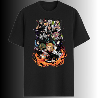 Camiseta Algodão 30.1 Manga Curta Anime Demon Slayer Kimetsu No Yaiba Pilares Hashiras Rash Guard em Oferta na Shopee