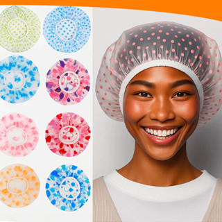 Kit 3 Toucas Para Banho Com Elástico Impermeável Hidratação Tintura Várias Estampas em Oferta na Shopee