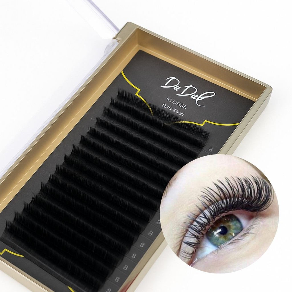 Cílios Da Diva ELLIPSE Fio a Fio Extensão Dos Cílios Clássicas Super Macio Natural De Alta Qualidade 16 Fileiras