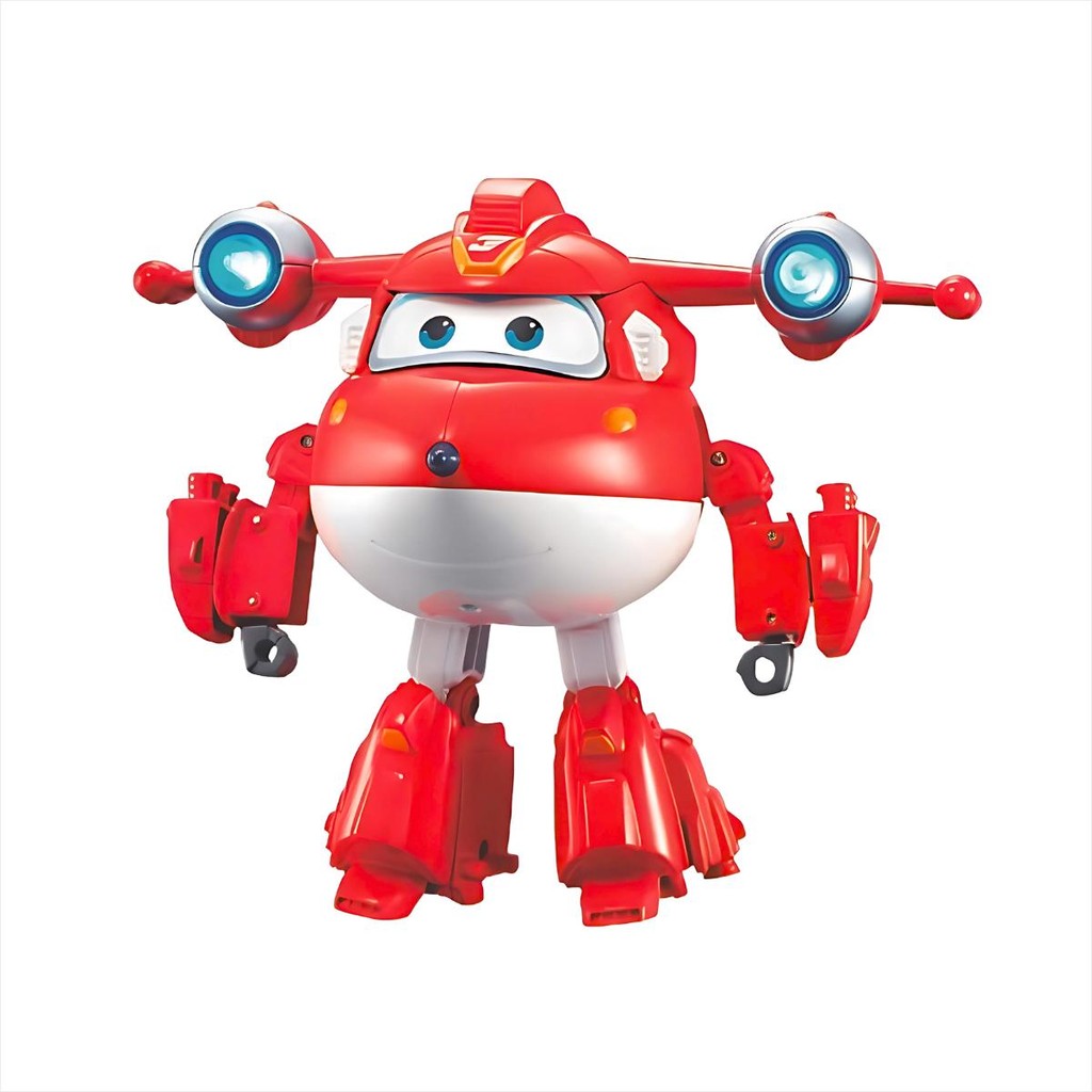 Avião Brinquedo Infantil Super Wings Jett Colecionável Braços Pernas Articulados