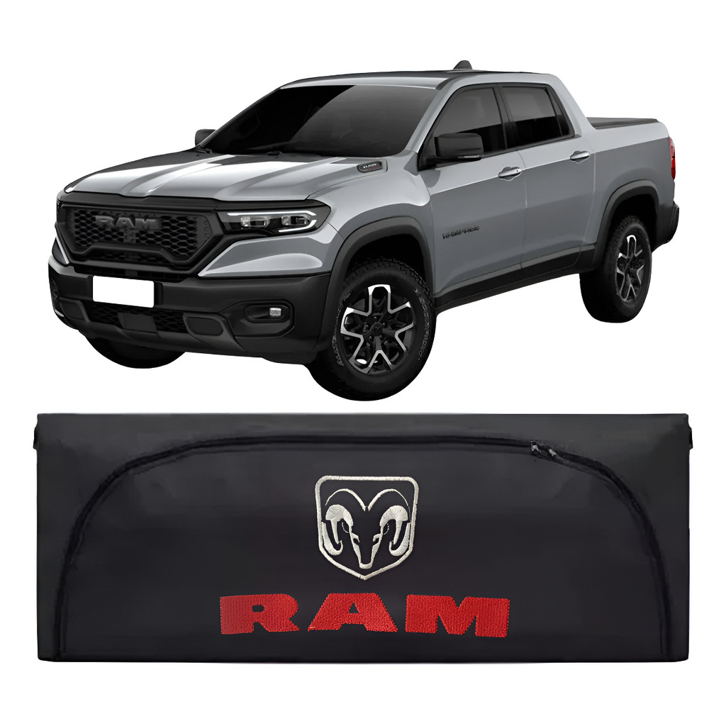 Bolsa Maleiro Premium 380 Litros Bordada Caçamba Nova Dodge Ram Rampage 2025/26