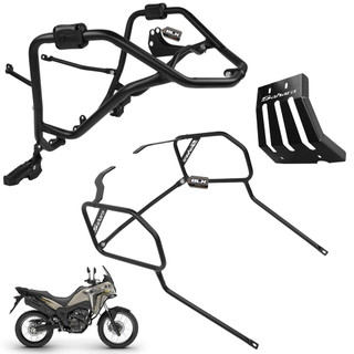 Proteção De Carenagem + Motor + Cárter + Alforge Honda Sahara 300 Gbs