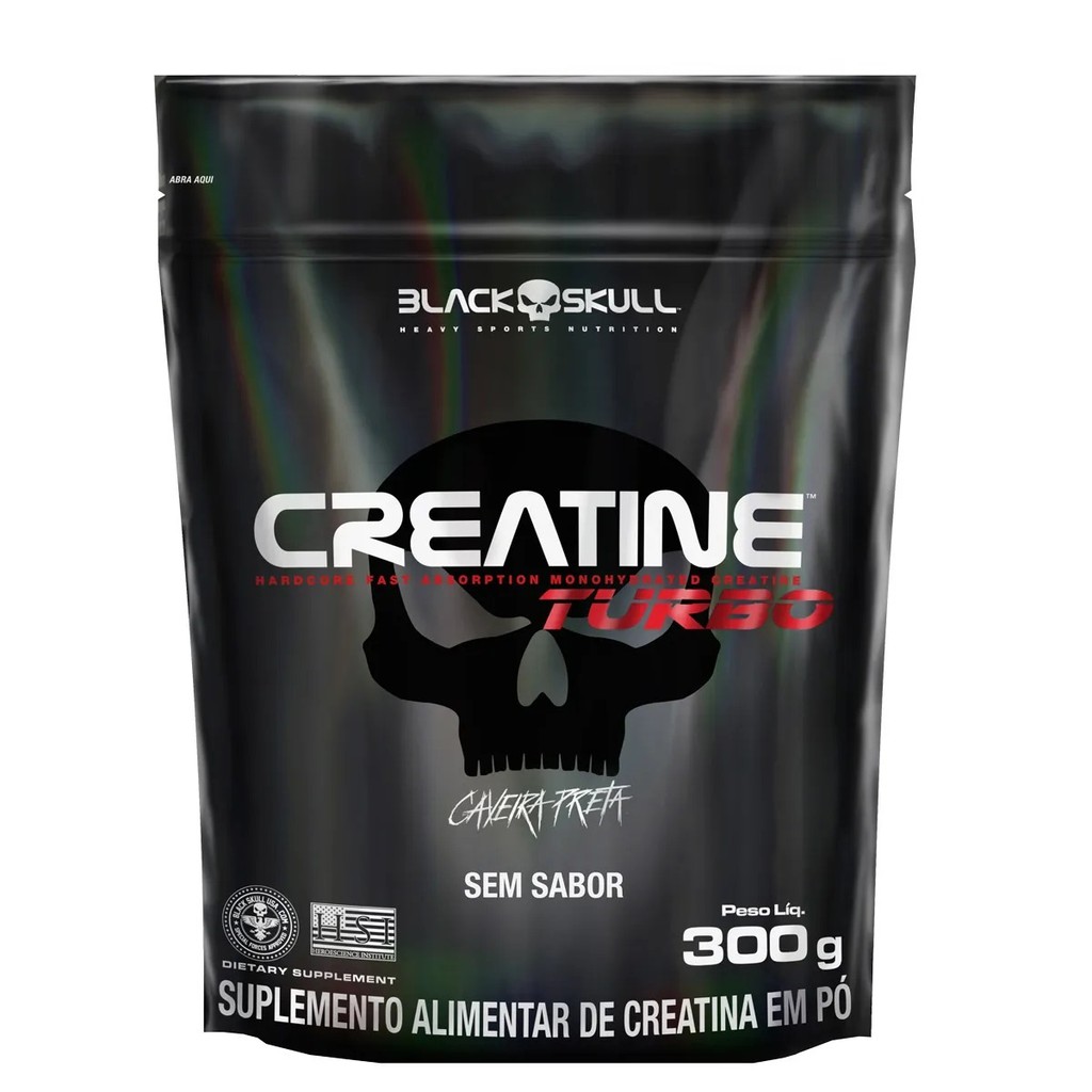 Creatina Turbo Refil 300g - BLACK SKULL