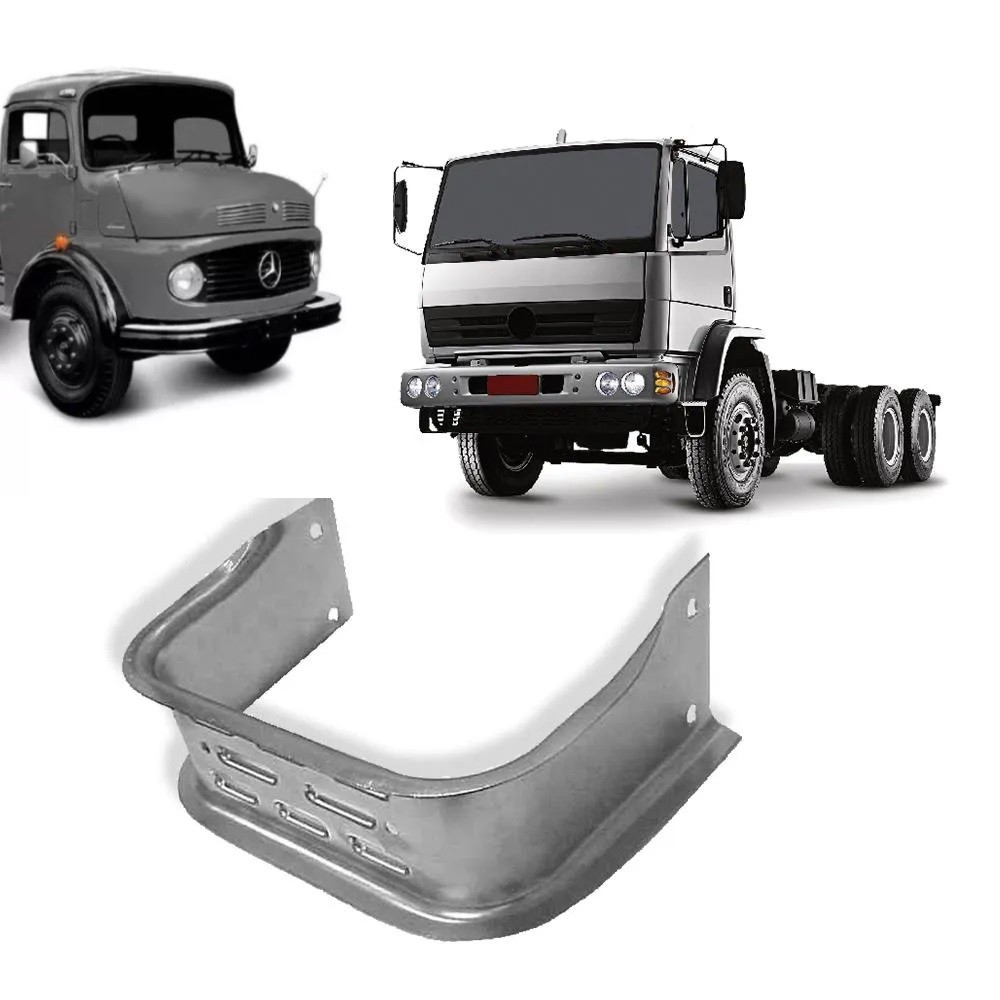 Par Estribo Pisar Caminhão Mb 1113, 2423k Tipo U - Cromado em Oferta na Shopee