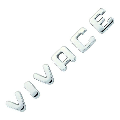 Emblema Letreiro Vivace Cromado Uno 2011 12 13 14 2015 2016