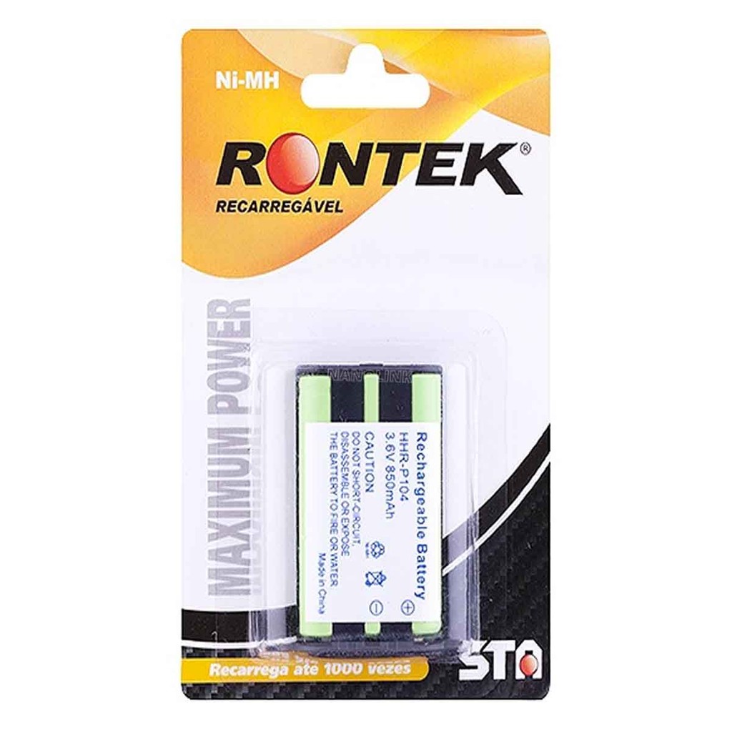 Bateria Recarregavel 3,6V P104 Telefone S/Fio Panasonic