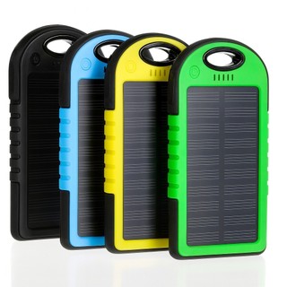 Power Bank Solar Carregador Portátil Bateria Externa USB Celular Viagem Camping Trilhas Praia