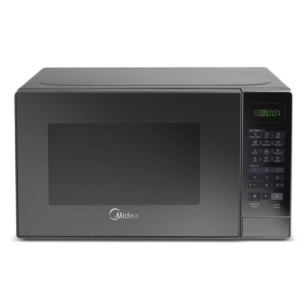 Forno Micro-ondas Midea 20 Litros 700W Prata Com Porta Espelhada MRAE21 110V em Oferta na Shopee