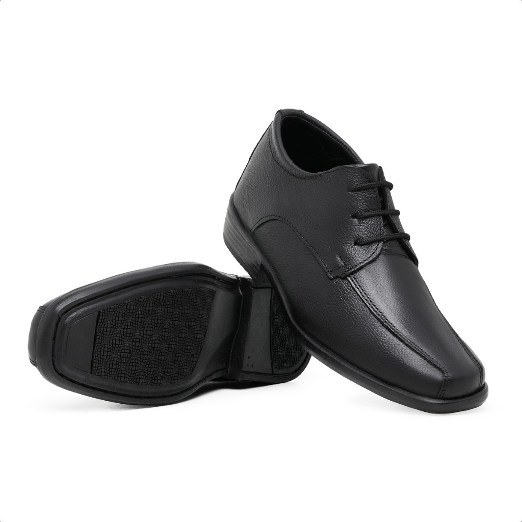 Sapato Social Infantil Classico Couro Legitimo Preto