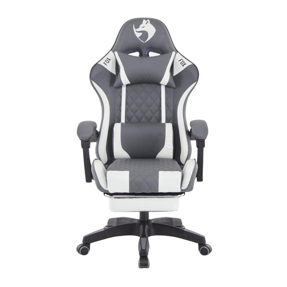 Cadeira Gamer Fox Racer Luna com Apoio de Pés UT-B200 Cinza