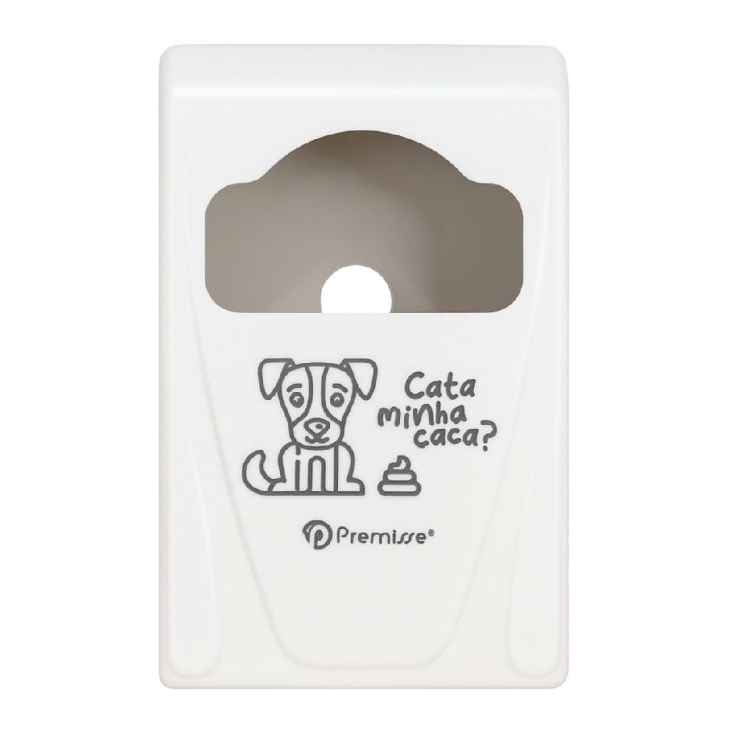 Suporte Para Saquinho Coletor de Fezes Pet Cata Caca Dispenser Sacola Higiênica Cachorro Gato Cães Passeio Recolher Cocô
