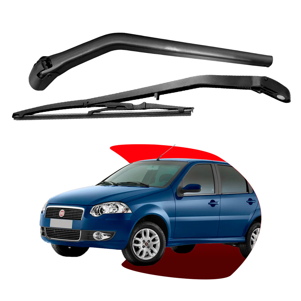 Braço do Limpador de Para brisas Traseiro + Palheta Fiat Palio 1996 - 2016 Cinoy em Oferta na Shopee