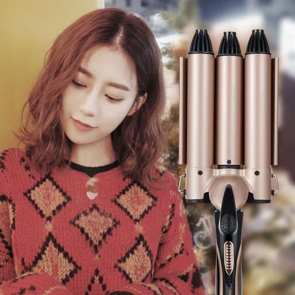 Modelador de cachos tri ondas Tri-ondas modelador 22cm de diâmetro MingStore