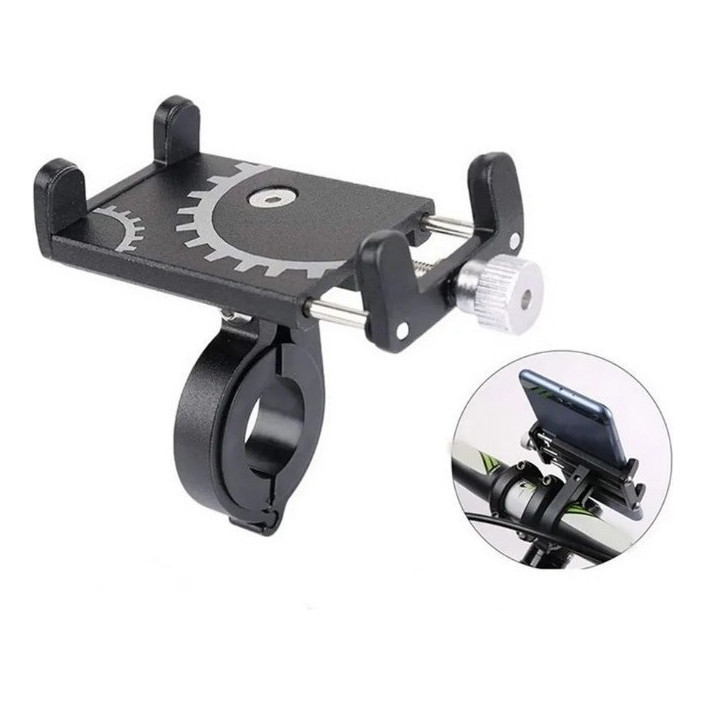 Suporte Alumínio Celular iPhone Motos Bicicleta Bike Universal GPS