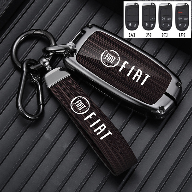 Capa de Chave de Carro Fiat Adegada Freemont/TORO/CRONOS/Pulso/FASTBACK, Chaveiro de Liga de Zinco, Proteção 5SPE