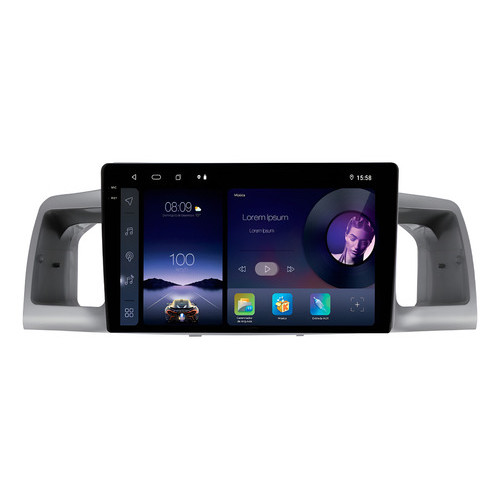 Imagem Multimídia Adak Iplay G2 Corolla Fielder 2003 A 2008 64gb Carplay Android Gps Bluetooth Qled 9p