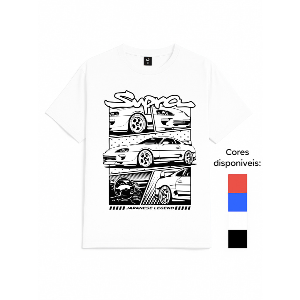 Camiseta Supra Gearhead Infantil Adulto Estilosa Estampada T shirt  Algodão Unissex Masculina Casual Streetwear