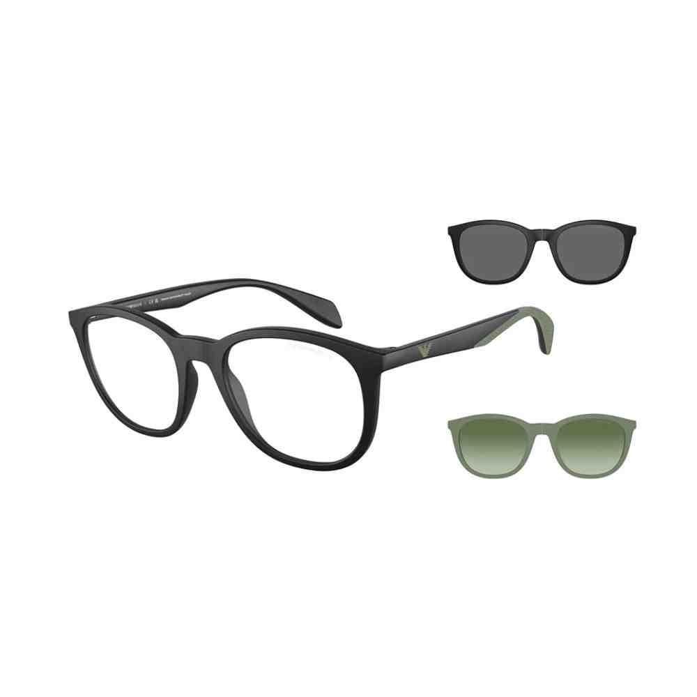 Óculos Emporio Armani Clip-On Preto 0EA4211 50011W52