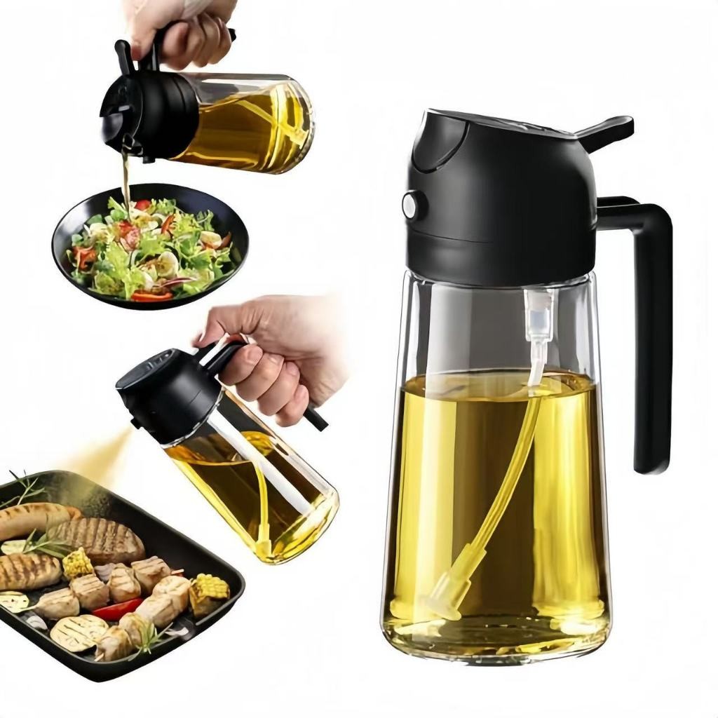 Galheteiro de Vinagre/ Azeite 470ml/220ML com Dupla Função Garrafas de óleo para cozinha em Oferta na Shopee