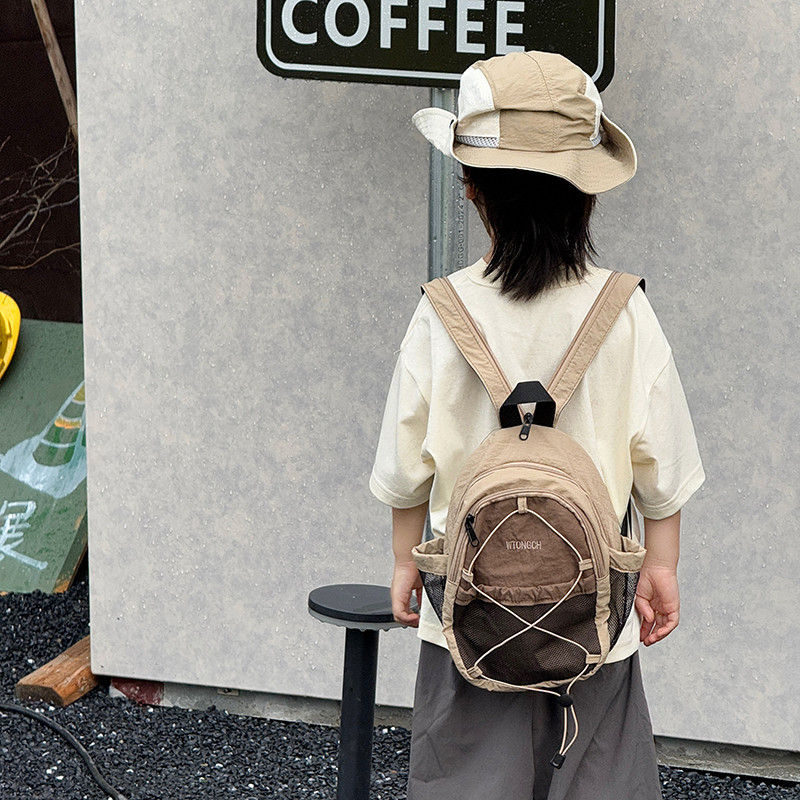 Crianças saco na moda legal meninos dupla utilização mochila versão coreana moda menina saco de peito do bebê passeio le