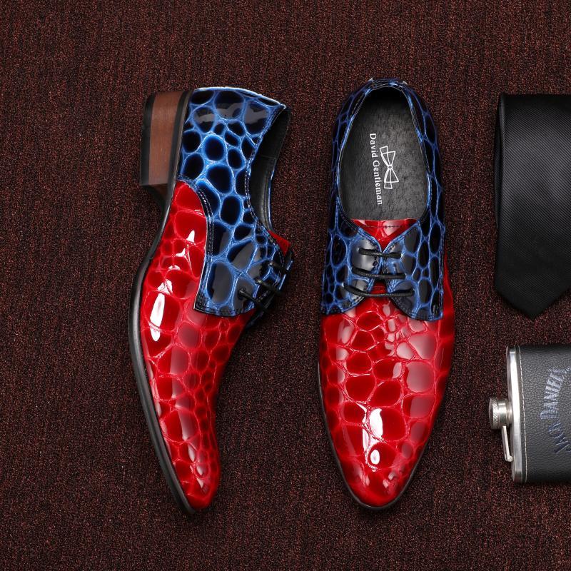 Verão novos produtos sapatos masculinos verão negócios Formal Wear sapatos de couro casuais masculinos couro envernizado