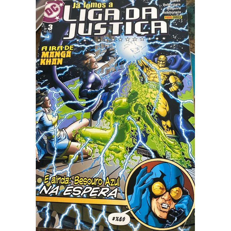 Livro Já Fomos A Liga Da Justiça  A Ira de Manga Khan E ainda: Besouro Azul na Espera Volume 3 de Giffen ... 8029793