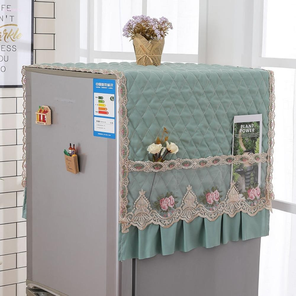 Capa Protetora para Refrigerador ADAMES, 55 * 140 cm, com Bolso de Renda, Lavável |     Tapete protetor macio para micro