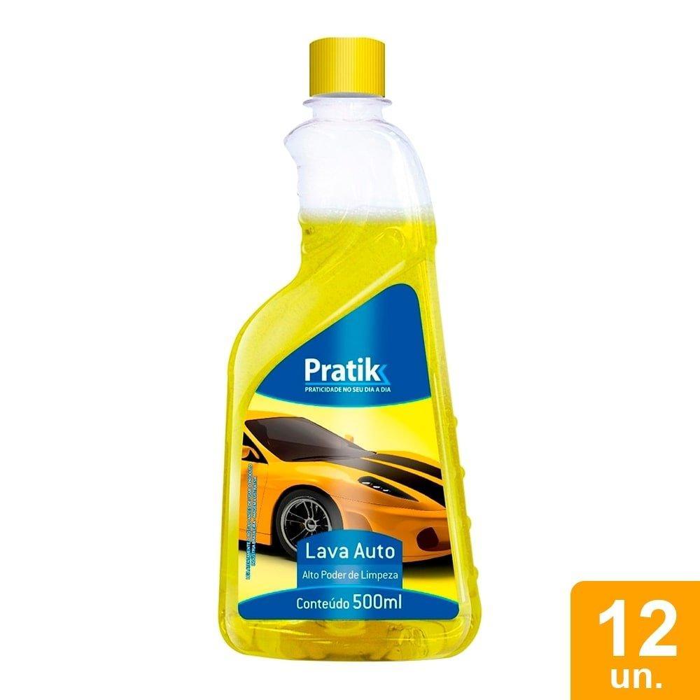 Shampoo Automotivo Pratik 500ml - Embalagem com 12 Unidades