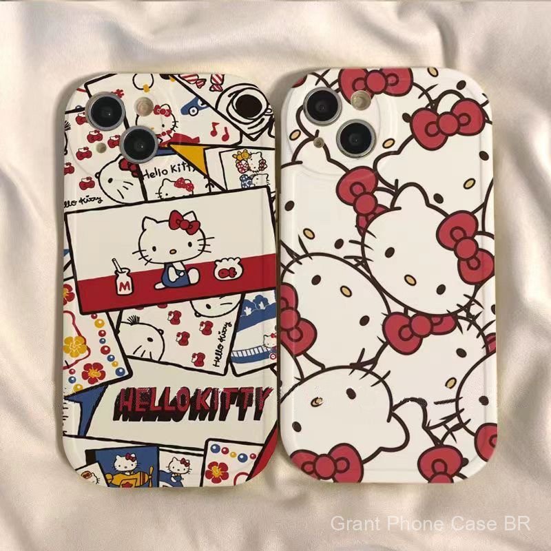 Capa Protetora Hello Kitty para Telefone OPPO A3s A5 A5s A7 A8 A9 A11 A11 A12 A15 A16 A17 A18 A31 A32 A33 A35 A38 A52 A5
