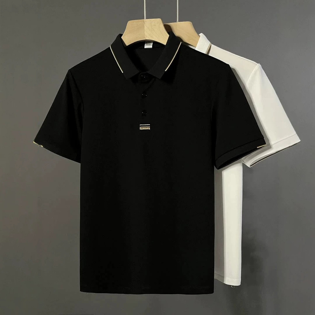 < Pedido de estoque pronto > Verão novo estilo Street Wear camisa polo bordada Design masculino sentimento elegante All-