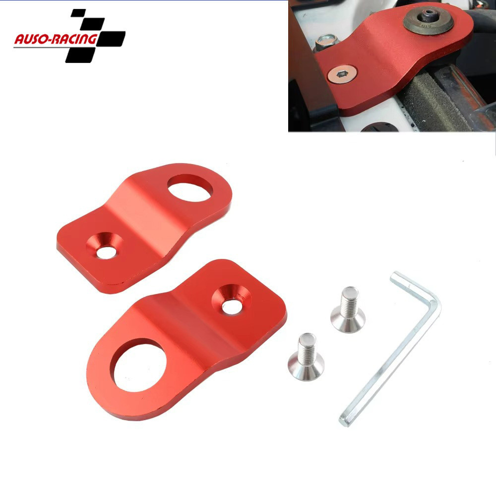 Carro modificado 2 pacotes de alumínio suporte de radiador de carro de corrida adequado para Subaru WRX STI 2008-2016 pr