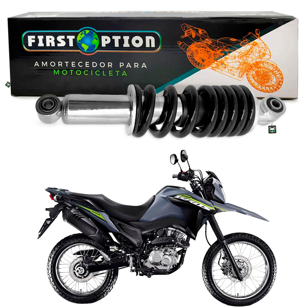 Par Amortecedor Traseiro Honda NXR 160 Bros 2015 2016 2017 2018 2019 2020 2021 2022 2023