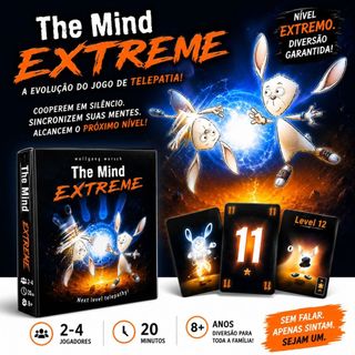 The Mind Extreme Jogo de Cartas Cooperativo Telepatia Raciocínio Estratégia Família