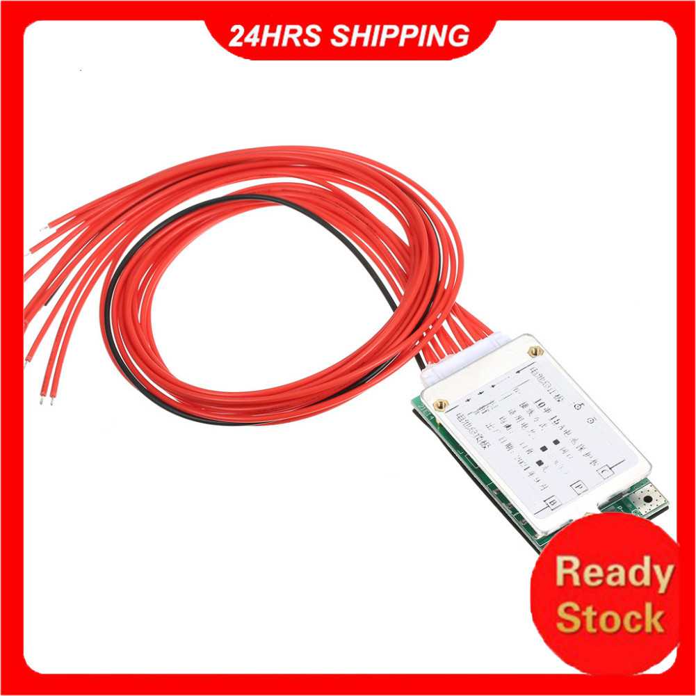 Placa De Proteção 10S 15A 36V/37V , Baterias De Íon-Lítio BMS/PCB/PCM Com Função De Equilíbrio Para Bicicleta Elétrica E