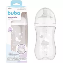 Mamadeira Easy Flow Nuvem Branca 330ML Buba 17263