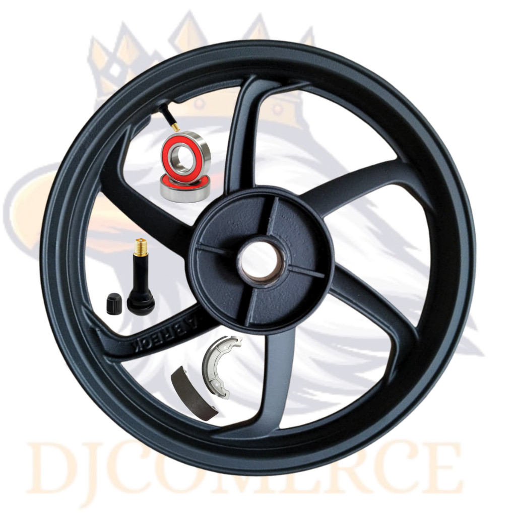 Roda Rodão Liga Leve Traseira Freio Tambor Honda Biz 125 110i 100 ESD KS do ano 2004 a 2026 fabreck