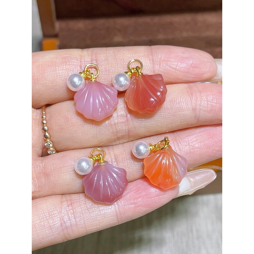 Yanyuan ágata concha gotejamento artesanal diy acessórios pulseira colar pingente acessórios moda All-Match C