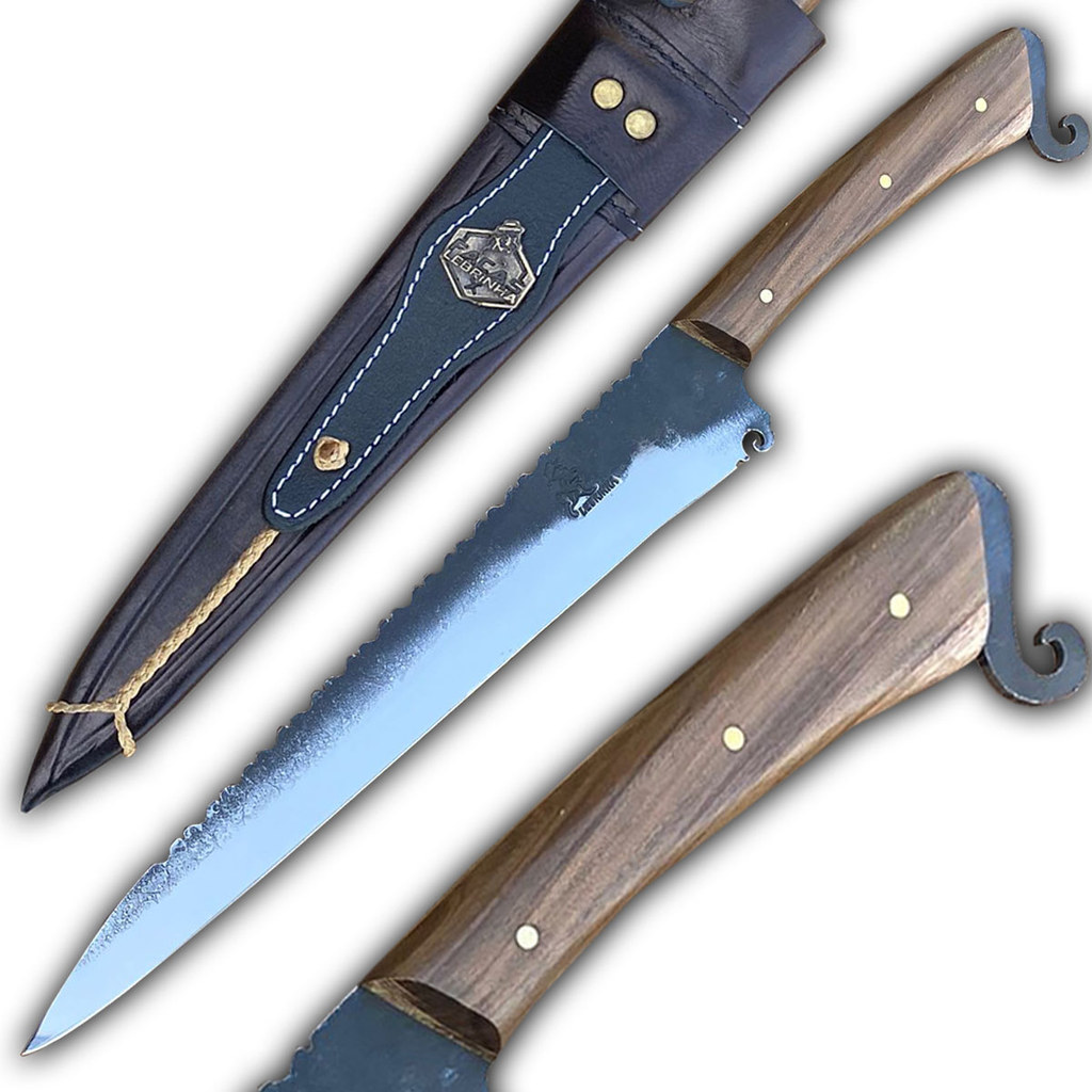 Faca Assador Artesanal Churrasco Gaúcha Brutforge 10 Pol
