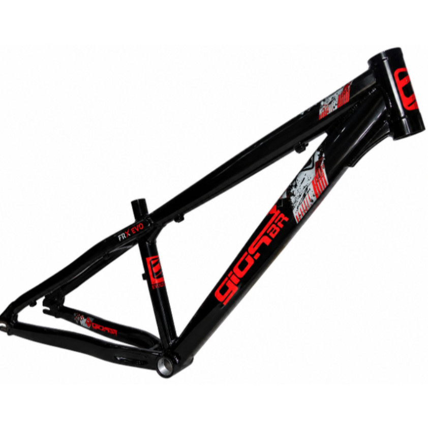 Quadro Gios Frx-evo 2026 Reforçado P/ Grau Wheeling Manobras Cor Preto/Vermelho