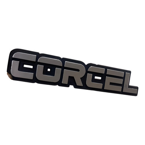 Emblema Adesivo Autocolante Letreiro Ford Corcel Prateado Prata
