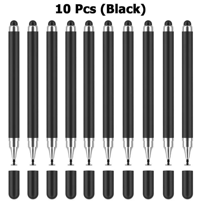 Caneta Universal para Tablet iPad, Caneta Touch para Desenho em Tela, Caneta Stylus 2 em 1 para Telefone, Lenovo,