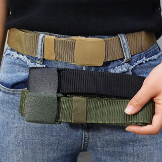 Cintos De Cintura De Nylon Para Atividades Ao Ar Livre – Faixa Tecida Em Lona Da Moda Com Fivela Automática Cinto Mascul