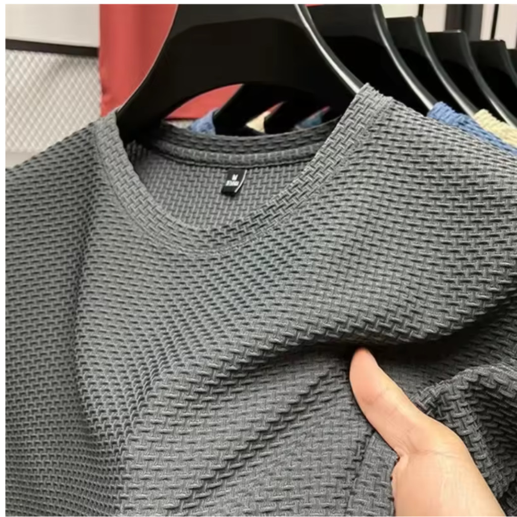 Camiseta Masculina Oversized XL Manga Curta – Tecido Respirável, Resistente a Rugas e Confortável para o Verão