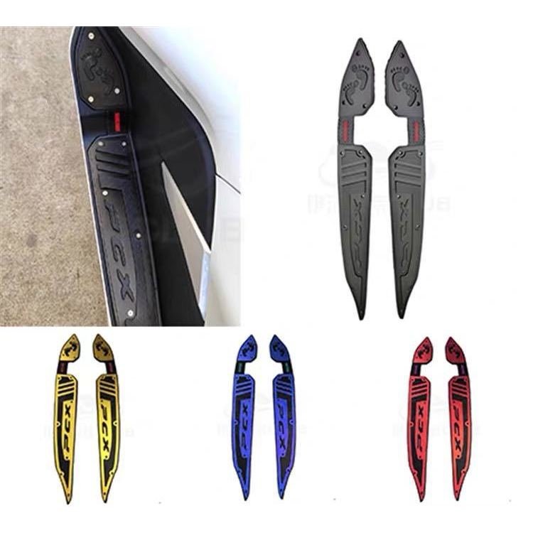 Adequado para Honda PCX150 PCX125 2018-2019, apoios de pés em liga de alumínio com modificação não destrutiva, almofadas